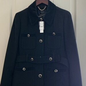 J. Crew Women's Classic Black Trench Coat